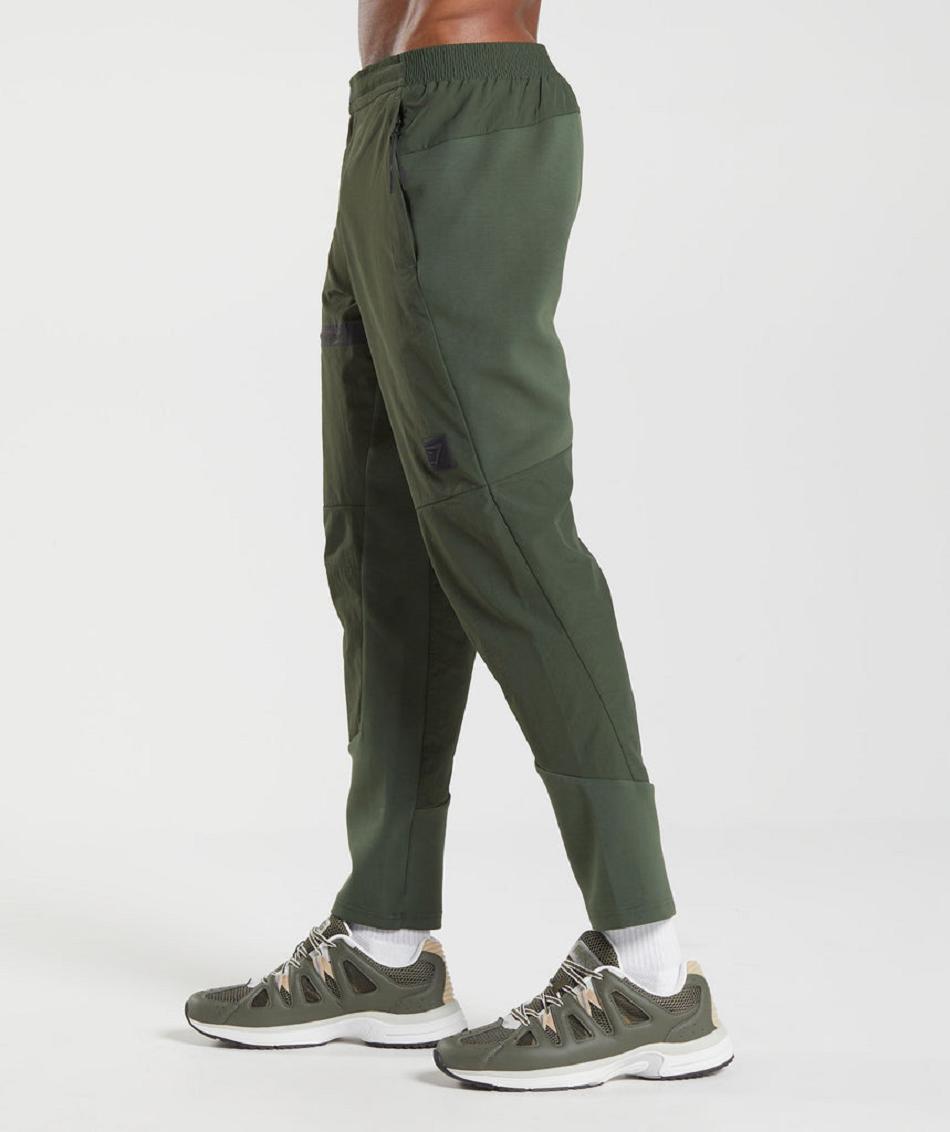 Pantalones Jogger Gymshark Retake Woven Hombre Verde Oliva | CO 3730NWY